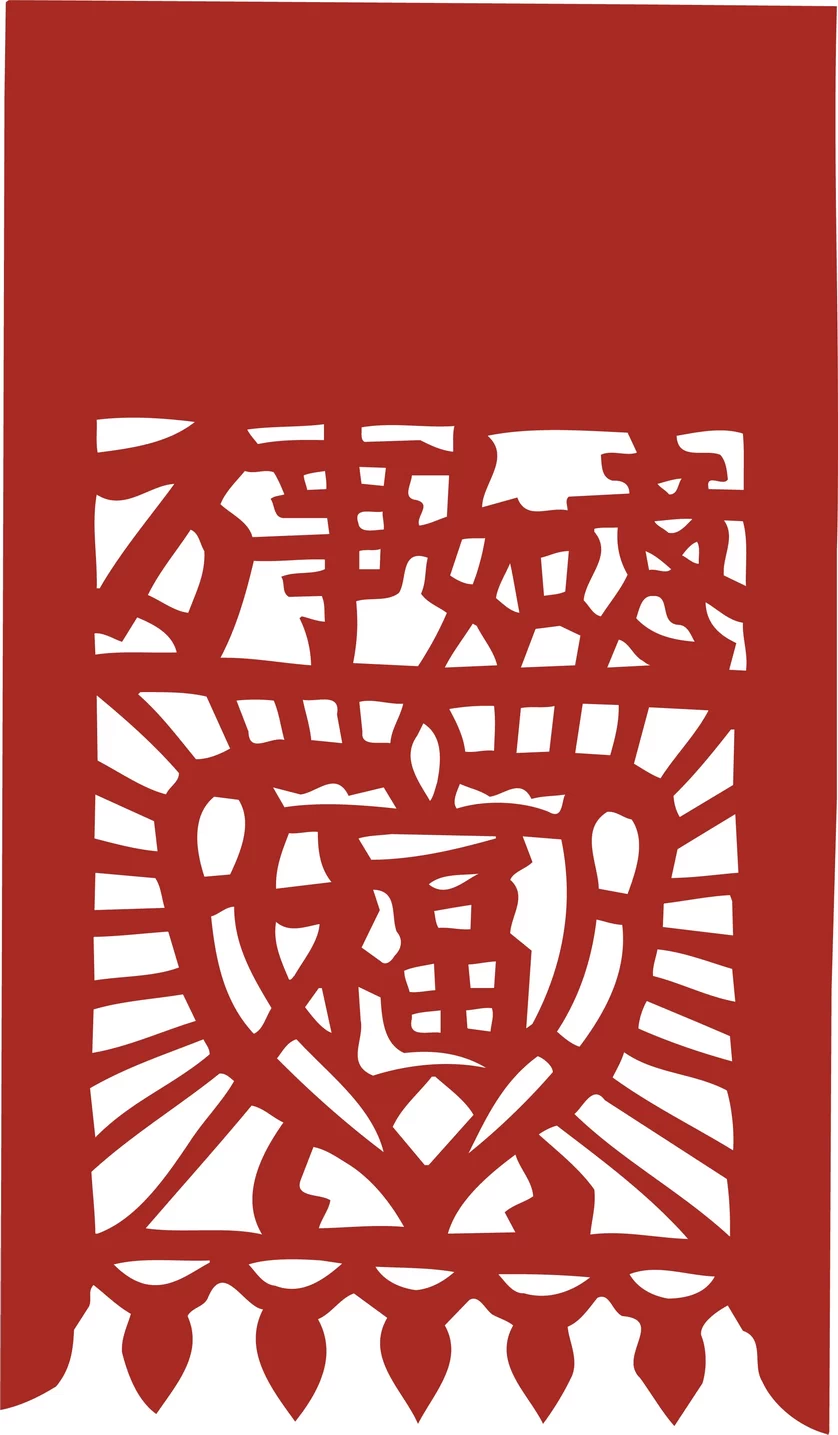 中国风中式传统喜庆民俗人物动物窗花剪纸插画边框AI矢量PNG素材【1946】